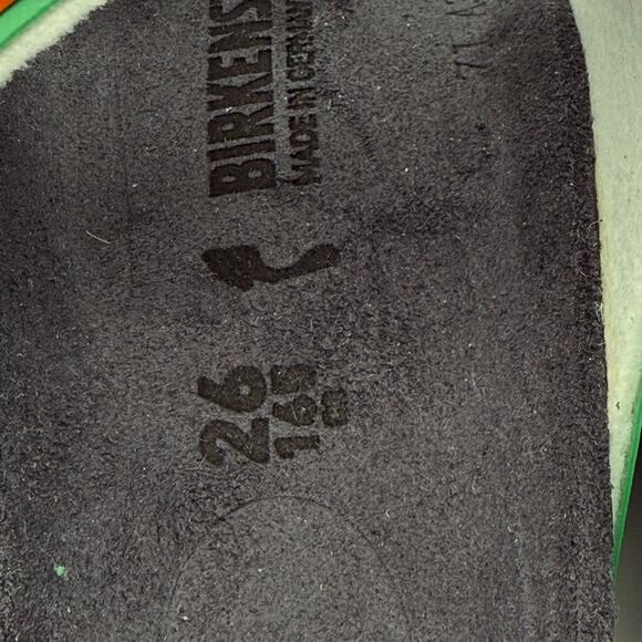 Birkenstock Kids Toddler EVA Fern Arizona Sandal Green/Orange Size US8 EU26 - Picture 7 of 9